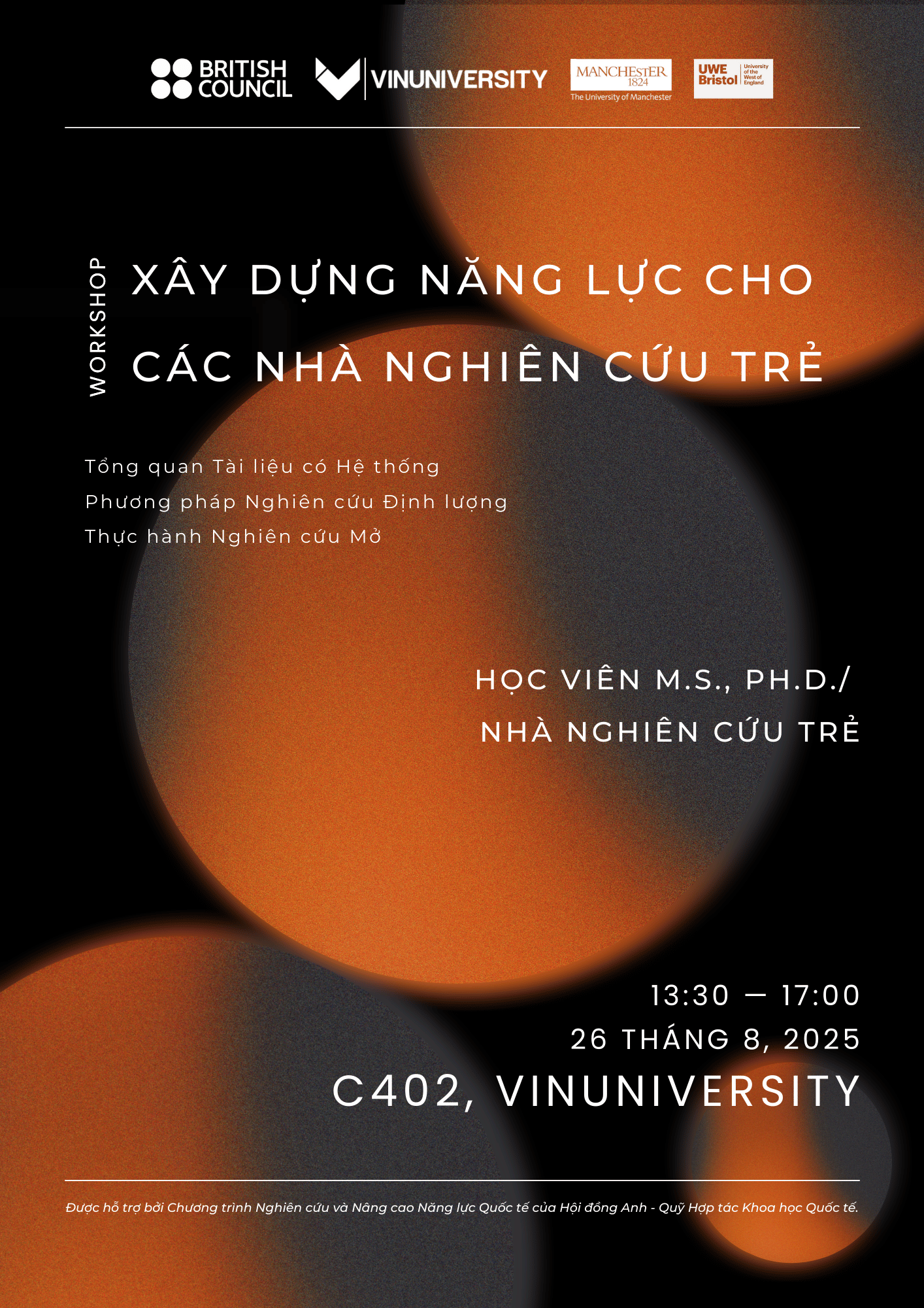Workshop: Xây dựng năng lực cho các nhà nghiên cứu trẻ