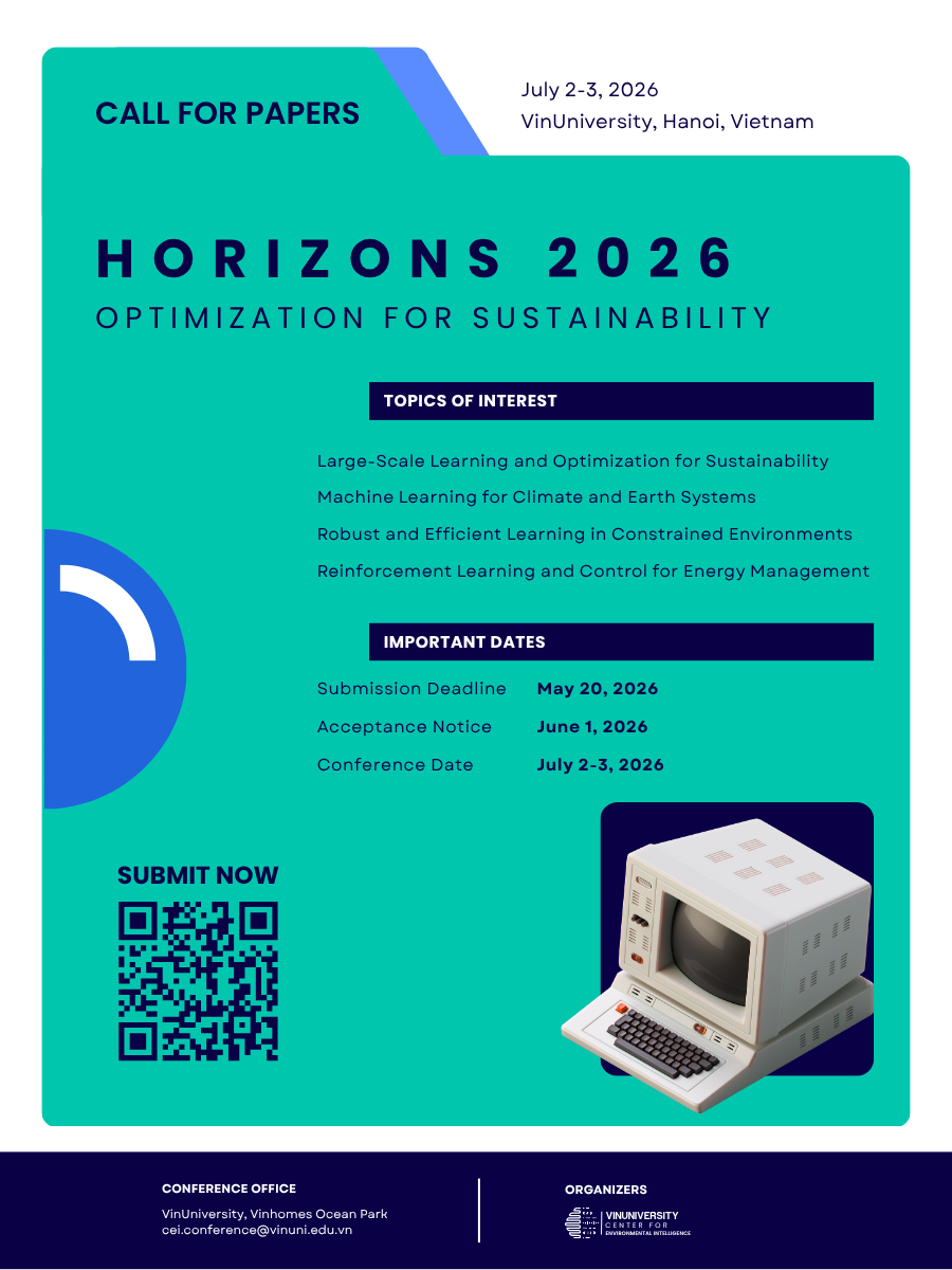 CALL FOR PAPERS: HORIZONS 2026 – OPTIMIZATION FOR SUSTAINABILITY